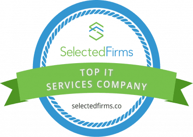 SelectedFirms award badge recognizing a top IT services company.